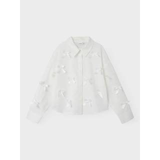 NAME IT Sløjfe Skjorte Olara Bright White Bow