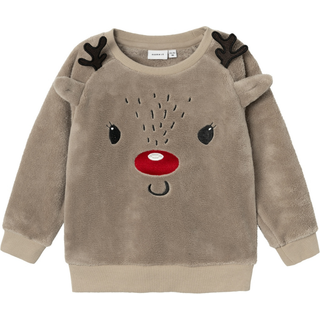 NAME IT Jule Teddy Reindeer Weathered Teak