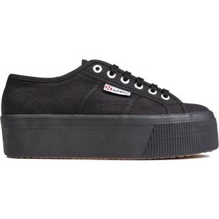 Superga Superga Black Canvas 2790 Flatform Trainers