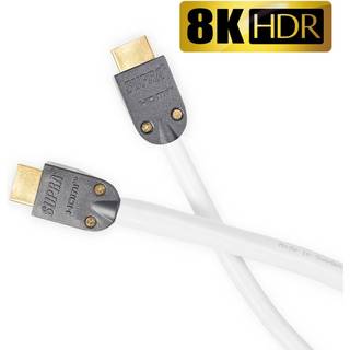 SUPRA HDMI 2.1 kabel, hvid | 3,00 meter (8K@60Hz) | PRIS-MATCH