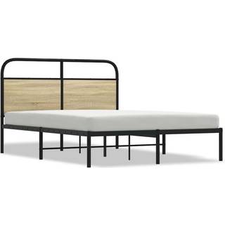 sengeramme 140x190 cm uden madras konstrueret træ sonoma-eg