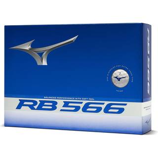 Mizuno RB 566 golfbolde - pakke med 12 stk., hvid