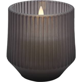 Uyuni - Glas LED duftlys, Harmony Smoke - Ø8,5 x H9,5 cm