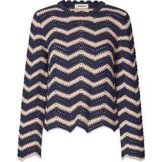 Modström CaryMD o-neck - Navy Summer Sand - S - Strik