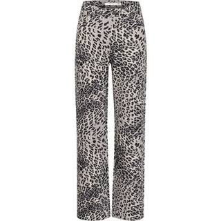 Gestuz Gzleora Mw Wide Jeans Bukser 10910300 Grey Leopard (30)