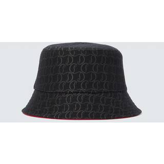 Christian Louboutin Bobino canvas bucket hat - black - M