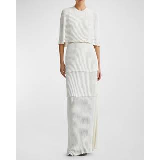 Altuzarra Bridal Aerial pleated gown - white - XL