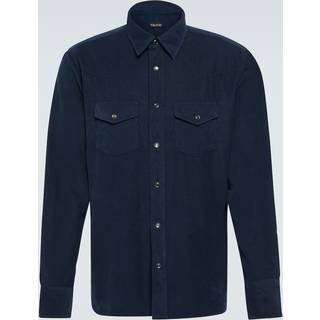 Tom Ford Cotton corduroy Western shirt - blue - EU 38