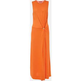 Altuzarra Saralien gathered jersey maxi dress - orange - XL