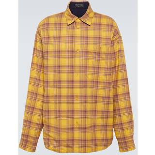 Balenciaga Reversible checked cotton shirt - yellow - EU 37