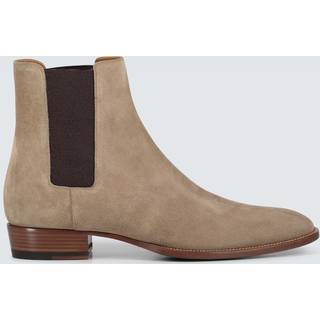 Saint Laurent Wyatt suede Chelsea boots - beige - EU 39