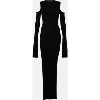 Rick Owens Knitted virgin wool maxi dress - black - M