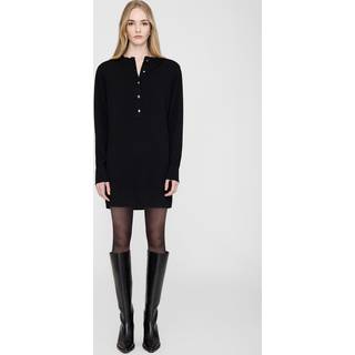 Ghita Dress - Black Cashmere Blend Xs