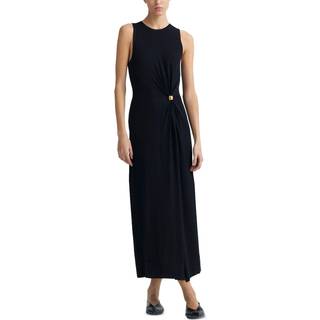 Altuzarra Saralien gathered jersey midi dress - black - XL