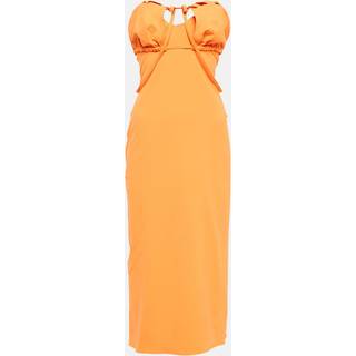 Jacquemus La Robe Bikini cotton-blend midi dress - orange - XS