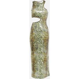 Stella McCartney Sequined cutout midi dress - multicoloured - L