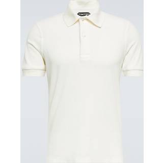 Tom Ford Cotton-blend terry polo shirt - white - EU 48