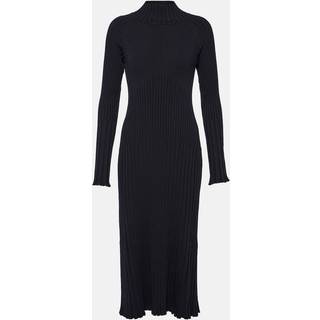 Proenza Schouler Carmen ribbed-knit high-neck midi dress - blue - L