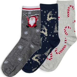 Jingle Glitter 3-pak Strømper, Maritime Blue