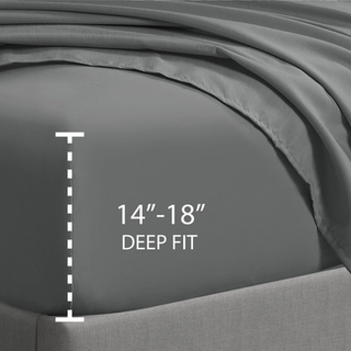 Cathay Home Twin XL Fitted Sheet - Dobbelt børstet Ultra Soft - Wrinkle & Fade Resistant - 16 """" Deep Pocket Fitted Sheet - God pasform til 14 """"