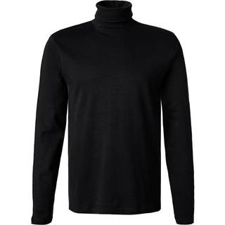 HECHTER PARIS Herren Rollkragenpullover schwarz unifarben