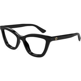 Gucci Kvinde Gucci GG1686O 001 Optiske stel Acetat Sort Transparent Rund