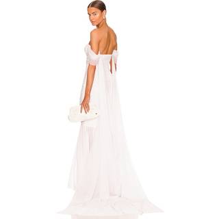 Norma Kamali Walter off-shoulder gown - white - S