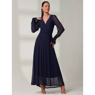 Jolie Moi Jolie Moi Greta Langærmet Mesh Maxikjole - EU 36 (UK 8)