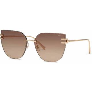 Chopard Kvinde SCHL54M 300K Solbriller Metal Guld Brun Firkantet Antiblænding Nuanceret
