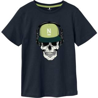 Name It Dark Sapphire Printet T-shirt - Str. 11-12y 146/152cm