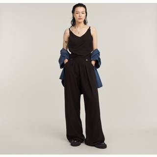 Fluid Strap Jumpsuit - Black - Women