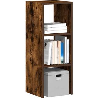 Bogreol Stabelbar 30X30X80 Cm Røget Egetræsfinish