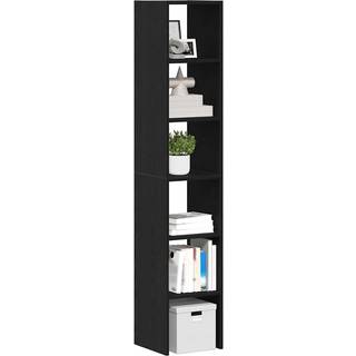 Bogreoler Stabelbare 2 Stk. 30X30X80 Cm Konstrueret Træ Sort-Eg