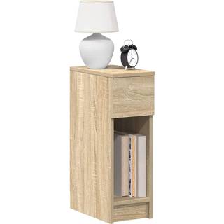 sengebord med skuffe 20x36x60 cm sonoma-eg