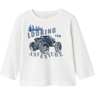 Name It Bright White Looking For Adventure Top