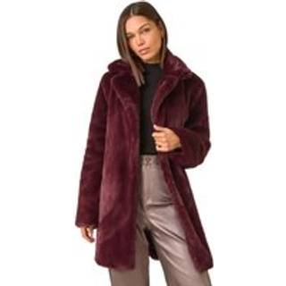 Roman Roman Faux Fur Longline Coat