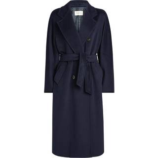 Max Mara Madame wool and cashmere wrap coat - black - S-M