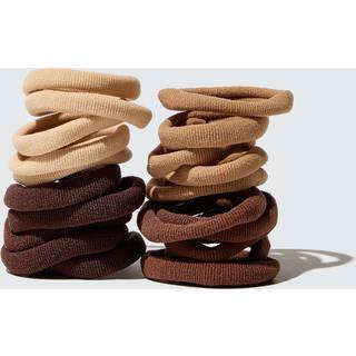 Elastic Hair Ties, 20-Pack, Coffee