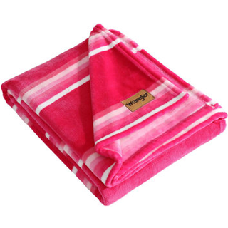 WRANGLER - Kast T?ppe Super Soft Premium Plush Bedding Western Luksuri?st senget?j Yellowstone Inspired Oeko -Tex Certified (Saddle Stripe Pink 5