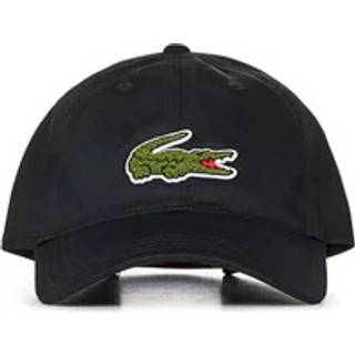 Lacoste Crocodile Badge Cotton Twill Cap Black