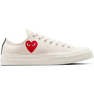 Sneakers Converse x Comme des Garçons PLAY Chuck 70 OX Milk/ Black/ Red EUR 42.5 - Red - 42.5