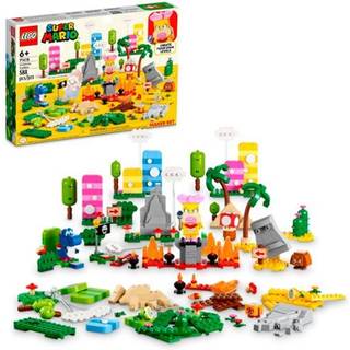 Lego Super Mario Creativity Toolbox Maker Set 71418 Opret dine egne niveauer med figurer Grass Desert og Lava Builds Starter Course Expansion Toy