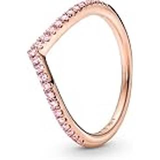 Pandora 186316C02 Damenring Wish Funkelndes Pink Roségoldfarben