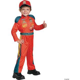 Biler 3 Lightning McQueen Classic Toddler Costume Red Small (2T)