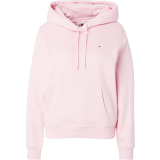 Tommy Hilfiger Tommy Jeans Regular Fit Flag Hoodie, Pink - Str. M - Modish.dk