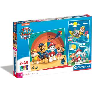 Paw Patrol puslespil - 3x48 brikker (På lager i varehus)