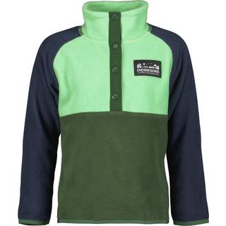 Didriksons Kids' Monte Half Button 4 Pine Green, 100