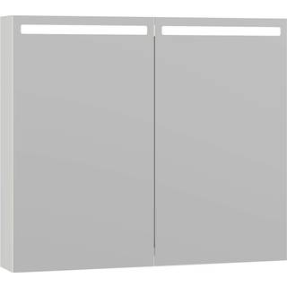 Scanbad Mido+ Top Spejlskab 70x80 cm m/2 låger - hvid højglans
