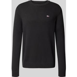 Tommy Hilfiger Black Cotton Men Sweater