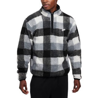 Nike Club Winterized-overdel med 1/2 lynlås til mænd - sort - XS